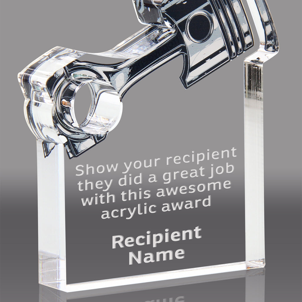 1 inch Thick Piston Acrylic Awards