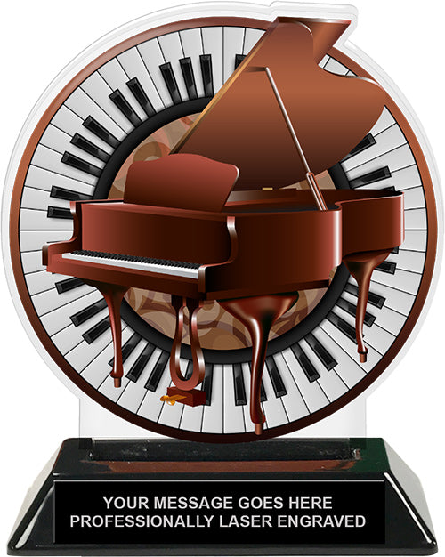 Piano Colorix-T Acrylic Trophy [TACR6-PNO-Q]