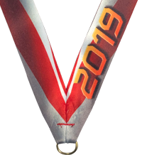 7/8 x 30 in. 2019 American Flag Sublimated Neck Ribbon [NKRB-4076]