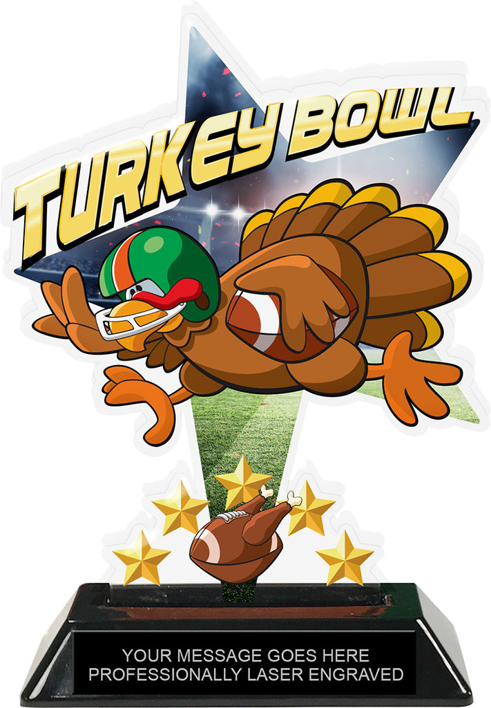 Turkey Bowl Shattered Star Colorix Acrylic Trophies