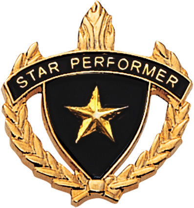 Star Performer 3D Enameled Scholastic Pin [PCM-WRT-STRPRF]