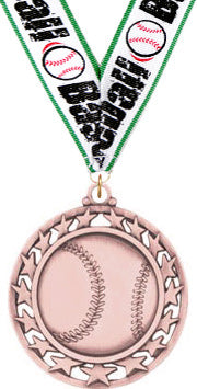 Baseball Super Star Medal- Bronze [M2SS-BS-B]