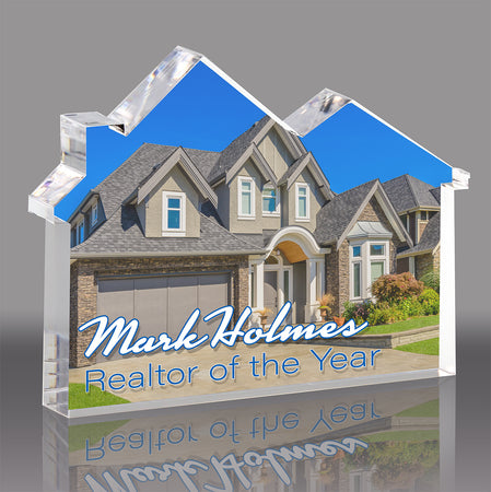 Acrylic Full Color Real Estate/Home Award - 5.5 x 4 inch [AHSE-5-FC-Q]