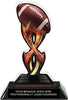 Football Tribal Flames Colorix Acrylic Trophy- 7 inch [TACR7-TF-FB-Q]