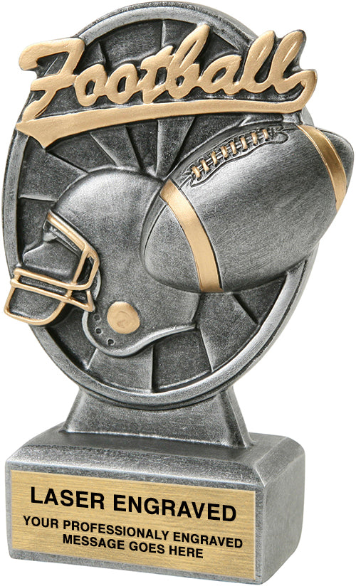 Football Pinwheel Resin Trophy [RCPN-FB]