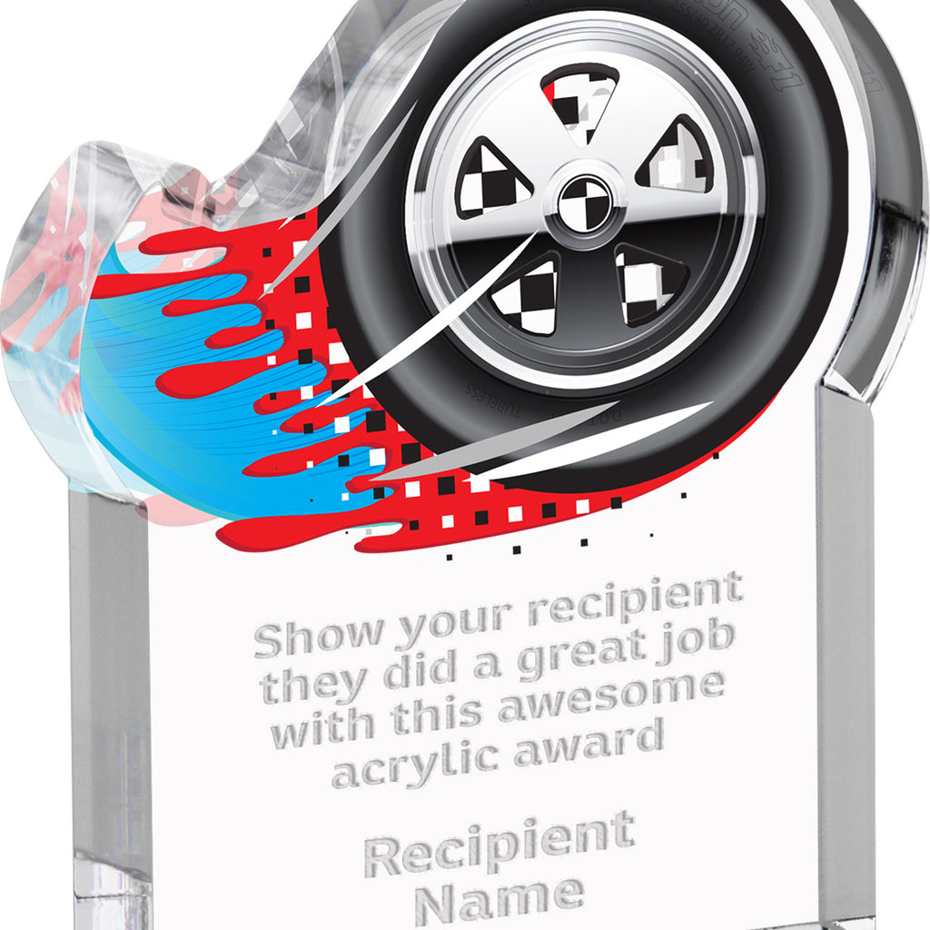 Racing Splatters Acrylic Awards