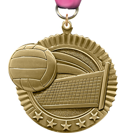 2.75" Volleyball 5 Star Medal [MP36-VB]