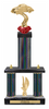 Two-Post Diamond Riser Trophy w/ Rectangle/Oval Center Column [TFDR22]