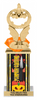Halloween Pumpkin Carving Diamond Riser Rectangle Column Trophy- 11 inch [TDRSQ11STK-PUCA]
