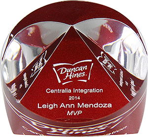 Acrylic Paperweight- RED [ARPW-RED]