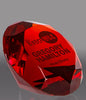 Ruby Red Crystal Diamond Paperweight - 3.9 inch [CTDIA-LG-RED-X]