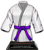 Martial Arts Uniform Colorix-T Acrylic Trophy- Purple [TACR7-JSY-MA-PRP-Q]
