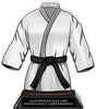 Martial Arts Uniform Colorix-T Acrylic Trophy- Black [TACR7-JSY-MA-BLK-Q]