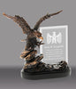 Eagle on Rock Resin with Engravable Jade Crystal [RMEG806]