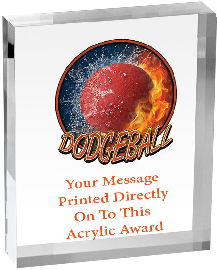Dodgeball Vibrix Acrylic Award [ACB46V-DGBL]