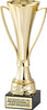 Plastic Fluted Gold Cup - 12 inch [CM35-1-12-G]