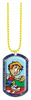 Blue Sparkle 3D Dome Dog Tag [DTGLT-B]