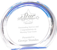 Acrylic Blue Round Halo [ABRH-6]