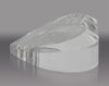 Beveled Crystal Heart Wedge Award [CF24HRT-3-X]