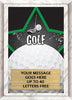 Golf Full Color Star Plaque [PEDG5-GL]