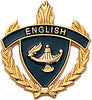 English 3D Enameled Scholastic Pin [PCM-WRT-ENG]