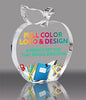 Acrylic Custom Full Color Apple Award- 5 inch [APLENG-5-FC-Q]