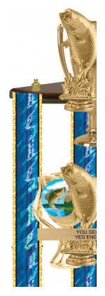 Three-Post Trophy - 30 inch [T3P1Ti30] – Trophy Depot