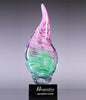 Pink and Green Droplet Art Glass Award [AGJ46-15]