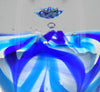 Blue Egg Shaped Art Glass Award 6.5