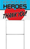 Frontline Heroes Heart Yard Sign - 18 x 12 inch [YS1812-CRNV-HRT]