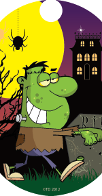 Halloween- Frakenkid Dog Tag Insert [DT-2329]