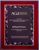 Violet Marble Border Design on Rosewood High Lustre Plaque [PT5392-810]