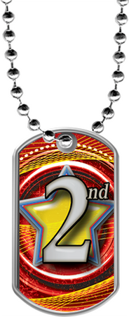 2nd Place Dog Tags [DTLAM2-PLACE]