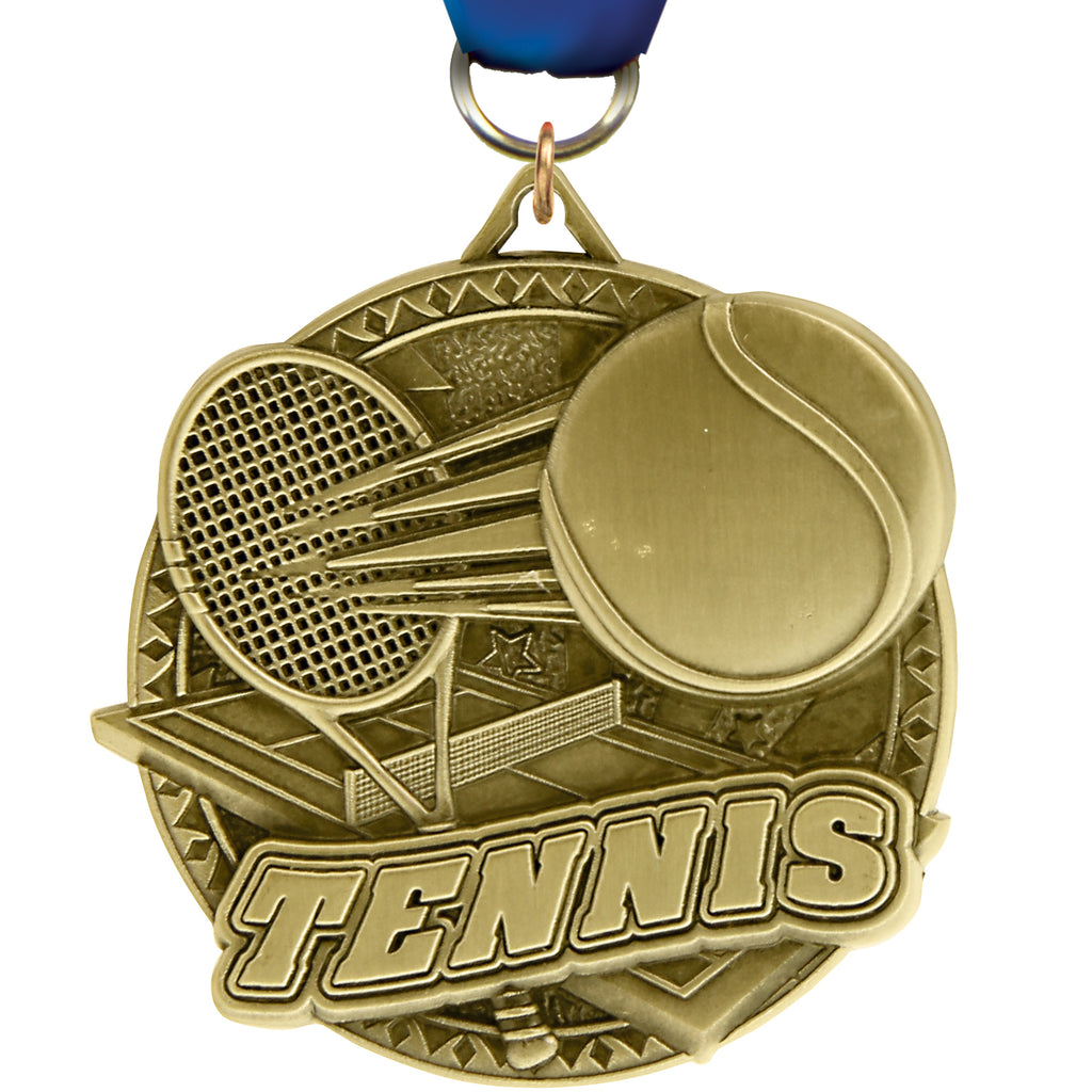 2" Tennis Ultra-Impact 3-D Medal [MDTD2-TN]