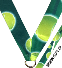 7/8 x 30 in. Tennis Sublimated Neck Ribbon [NKRB-4062]