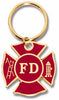 Colorful Brass Keychain- Fire Department [KTC38]