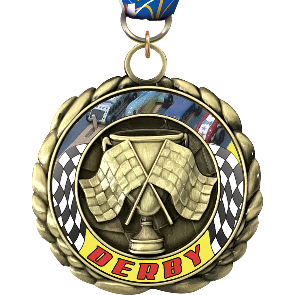 2.5" Derby Wraparoundz Insert Medal [MWZ2-PNWD]
