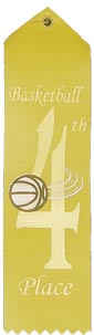 Basketball 4th Place Event Ribbon [R8SER-BK-4th]