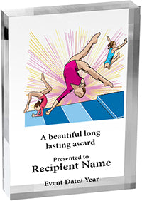 Gymnastics Vibrix Acrylic Award [ACB57V-GG]