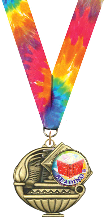 2" Reading Insert Academic Medal [MAP2-i-RD]