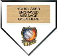 Home Plate 8" Shield Insert Plaque [PHPSH8]