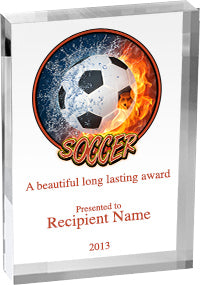 Soccer Vibrix Acrylic Award [ACB46V-SC]