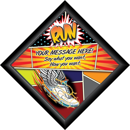 Diamond Plaque- Running [PFCDIA-8-TK]