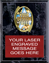Custom Oval Insert Plaque [PXOV79]