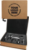 5 Piece Leatherette Wine Tool Set- Light Brown [WTS71J]