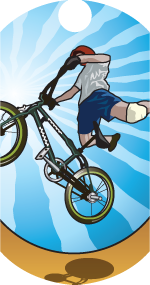 BMX Dog Tag Insert [DT-1464]