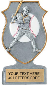Baseball Shield Resin Trophies [RM5-BS]