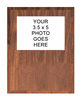 Traditional Woodgrain Vertical Photo Plaque - 7 x 9 inch [PV327-TWD]