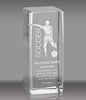 Soccer Male 3D Laser Sport Crystal [CMSPRT-SCM]
