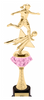 Soccer Female Shooting Star Diamond Riser Trophy on Synthetic Base [TRDDRSS-13-SCF]